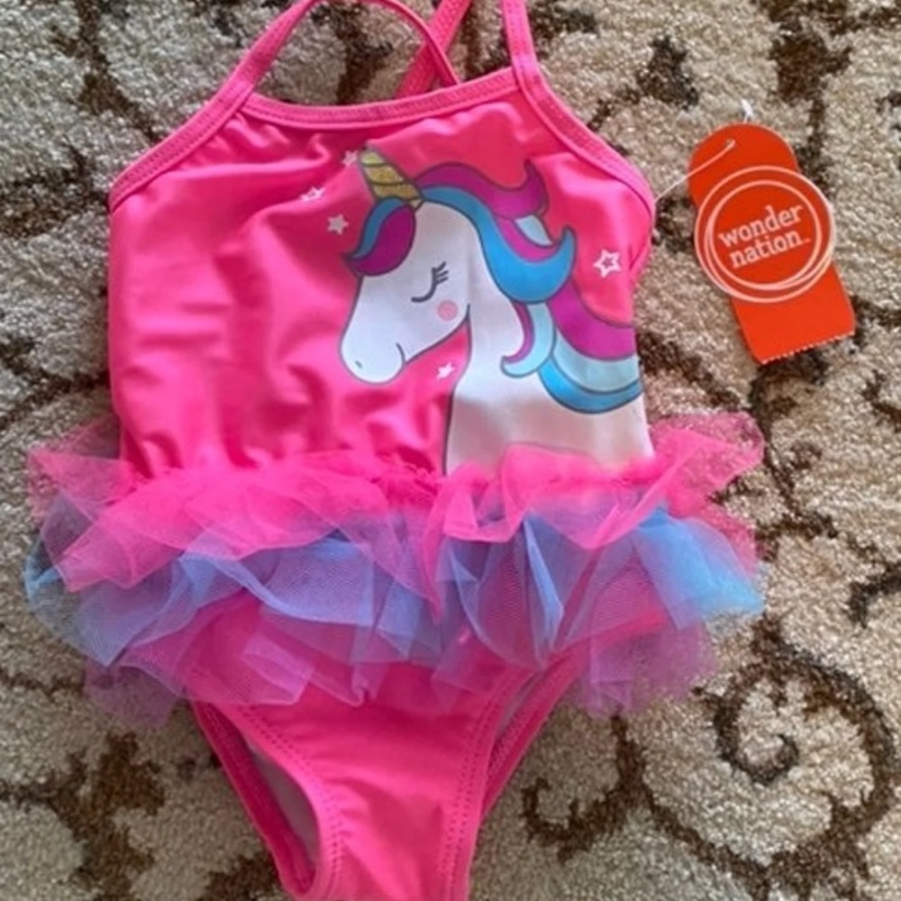 NWT Girls Wonder Nation Swimsuit - 0-3 Months